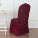 Satin Rosette Spandex Stretchable Banquet Chair Cover CHAIR_SPX01_BURG