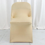 Satin Rosette Stretch Fitted Spandex Folding Chair Cover