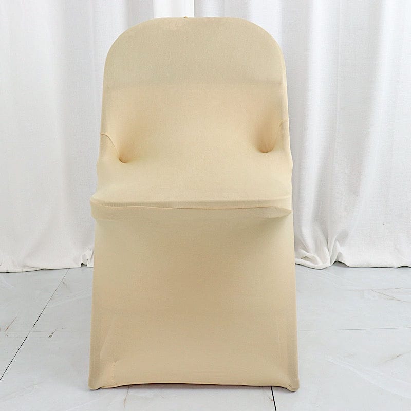 Satin Rosette Stretch Fitted Spandex Folding Chair Cover