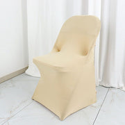 Satin Rosette Stretch Fitted Spandex Folding Chair Cover
