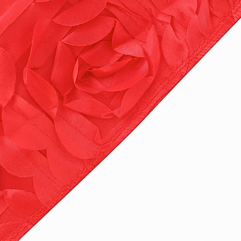 Satin Rosette Stretch Fitted Spandex Folding Chair Cover