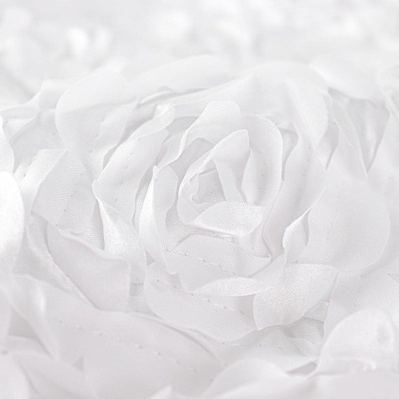 Satin Rosette Stretch Fitted Spandex Folding Chair Cover