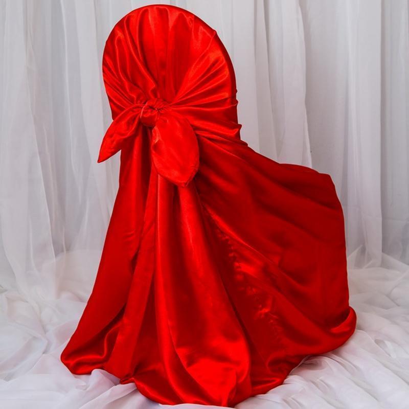 Satin Universal Chair Cover Wedding Party Decorations