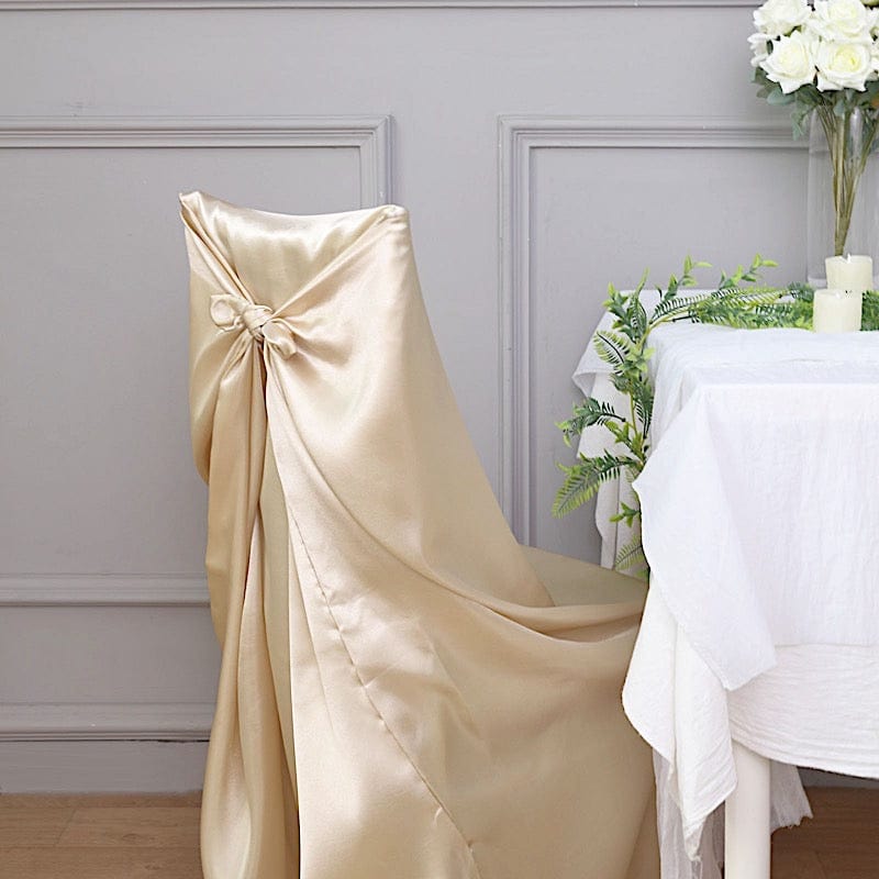 Satin Universal Chair Cover Wedding Party Decorations
