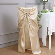Satin Universal Chair Cover Wedding Party Decorations
