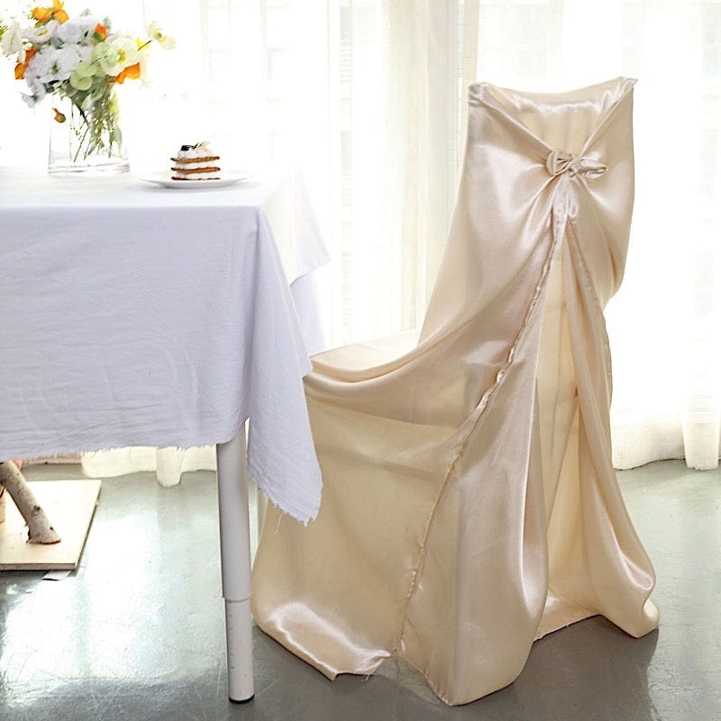 Satin Universal Chair Cover Wedding Party Decorations