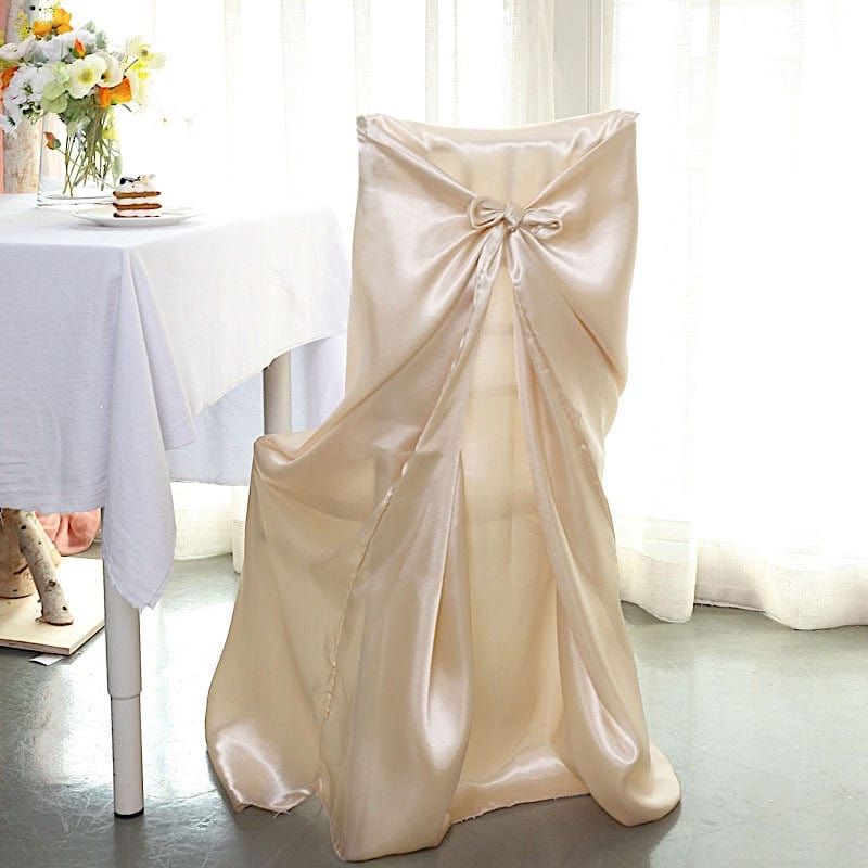 Satin Universal Chair Cover Wedding Party Decorations