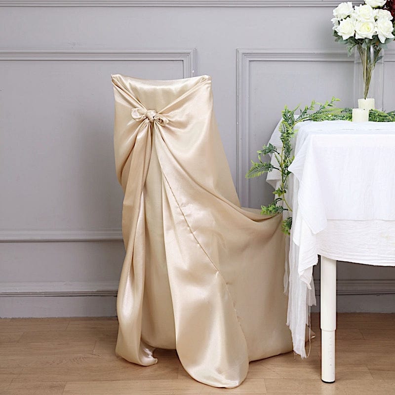 Satin Universal Chair Cover Wedding Party Decorations