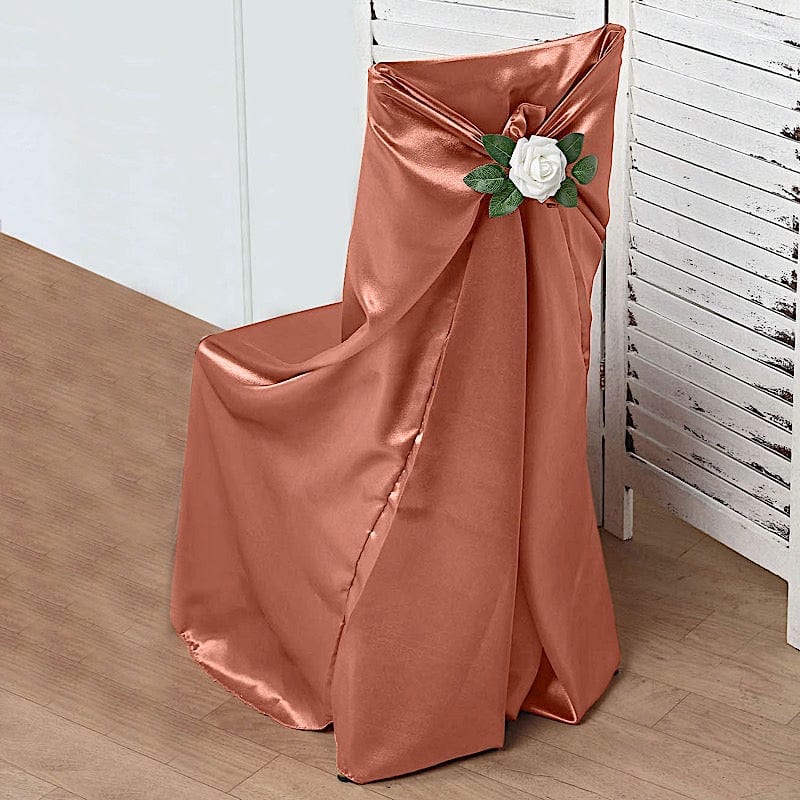 Satin Universal Chair Cover Wedding Party Decorations