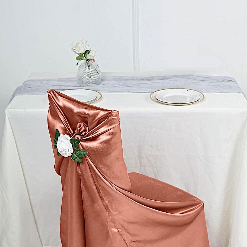 Satin Universal Chair Cover Wedding Party Decorations
