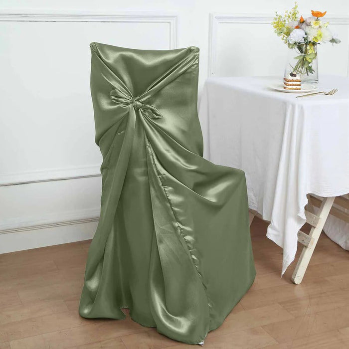 Satin Universal Chair Cover Wedding Party Decorations CHAIR_UNIV_STN_DSG