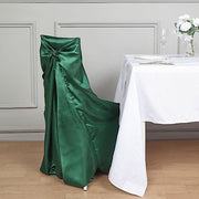 Satin Universal Chair Cover Wedding Party Decorations CHAIR_UNIV_STN_HUNT