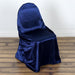 Satin Universal Chair Cover Wedding Party Decorations CHAIR_UNIV_STN_NAVY
