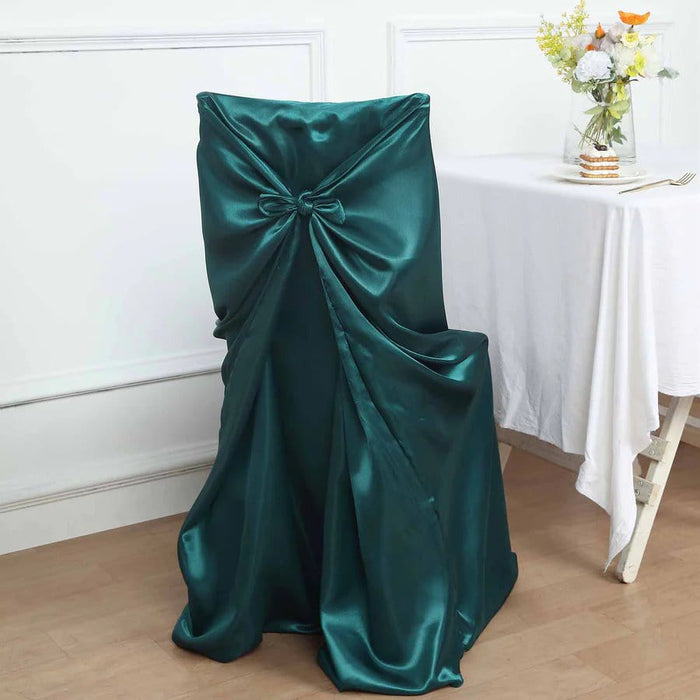 Satin Universal Chair Cover Wedding Party Decorations CHAIR_UNIV_STN_PCOK