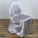 Satin Universal Chair Cover Wedding Party Decorations CHAIR_UNIV_STN_SILV
