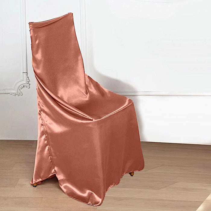 Satin Universal Chair Cover Wedding Party Decorations CHAIR_UNIV_STN_TERC