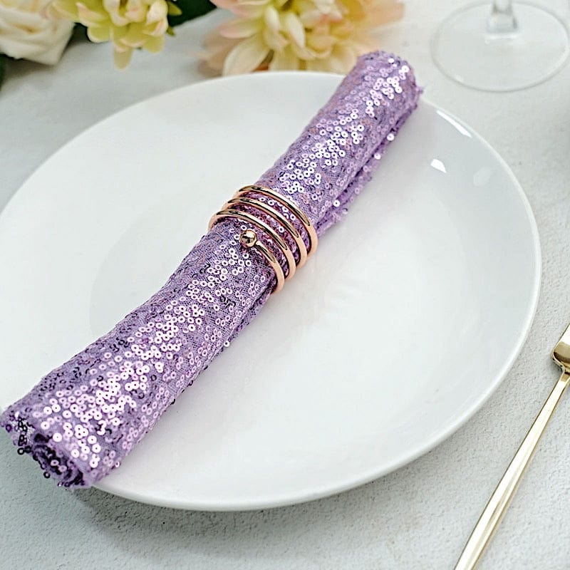 Sequined Napkin 20" x 20" NAP_02_LAV