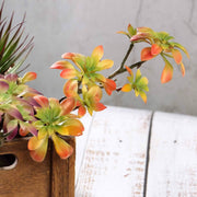 Set of 3 18" tall Faux Succulent Picks Sprays Stems - Assorted Colors ARTI_SUC_LS005_ALST