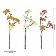 Set of 3 18" tall Faux Succulent Picks Sprays Stems - Assorted Colors ARTI_SUC_LS005_ALST