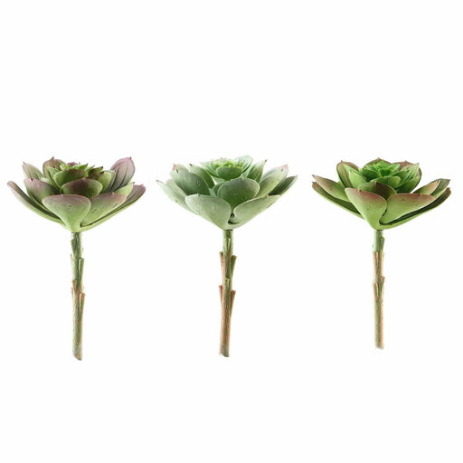 Set of 3 6" tall Artificial Faux Echeveria Rosettes Succulent Picks Stems - Assorted Colors ARTI_SUC_WS007_ASST