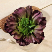 Set of 3 6" tall Faux Echeveria Rosettes Succulent Picks Stems - Assorted Colors ARTI_SUC_WS015_ASST