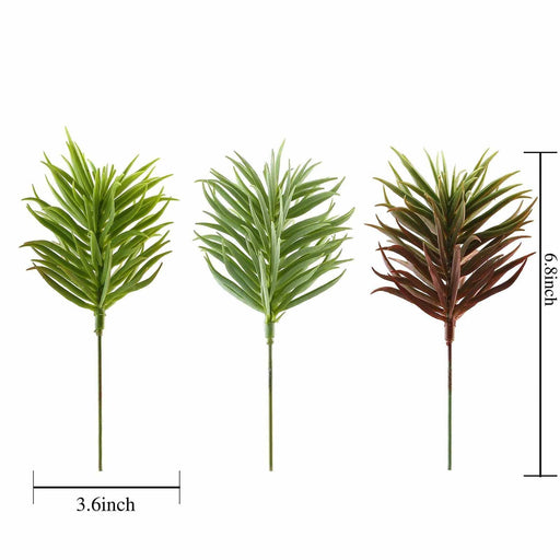 Set of 3 7" tall Faux Succulent Picks Sprays Stems - Assorted Colors ARTI_SUC_WS002_ASST