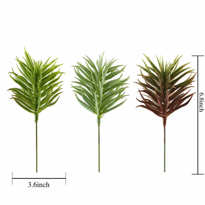 Set of 3 7" tall Faux Succulent Picks Sprays Stems - Assorted Colors ARTI_SUC_WS002_ASST