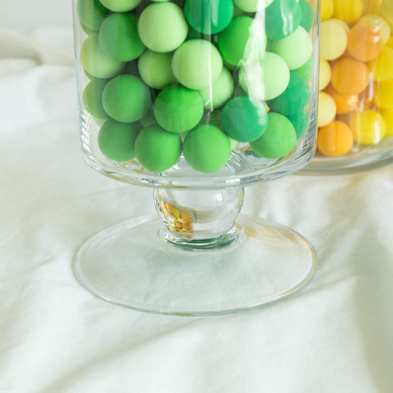 Set of 3 9" 13" 14" tall Glass Apothecary Jars Containers with Lids - Clear GLAS_JAR11_CLR