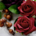 Silk Peonies and Foam Roses Artificial Flowers Box - Burgundy and Red ARTI_FOAMMIX_02_BURG080