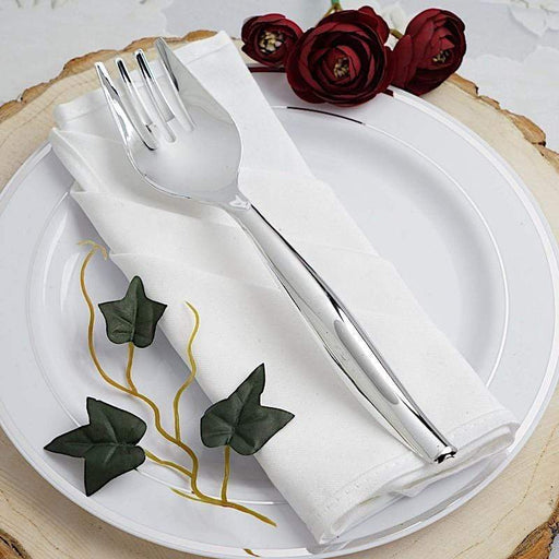 Silver Serving Disposable Tableware