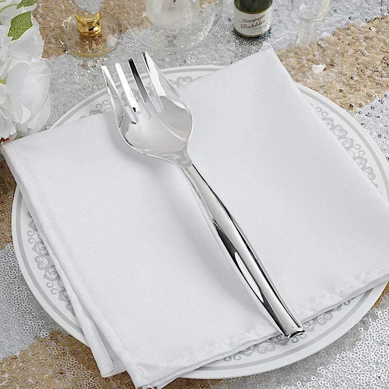 Silver Serving Disposable Tableware