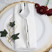 Silver Serving Disposable Tableware