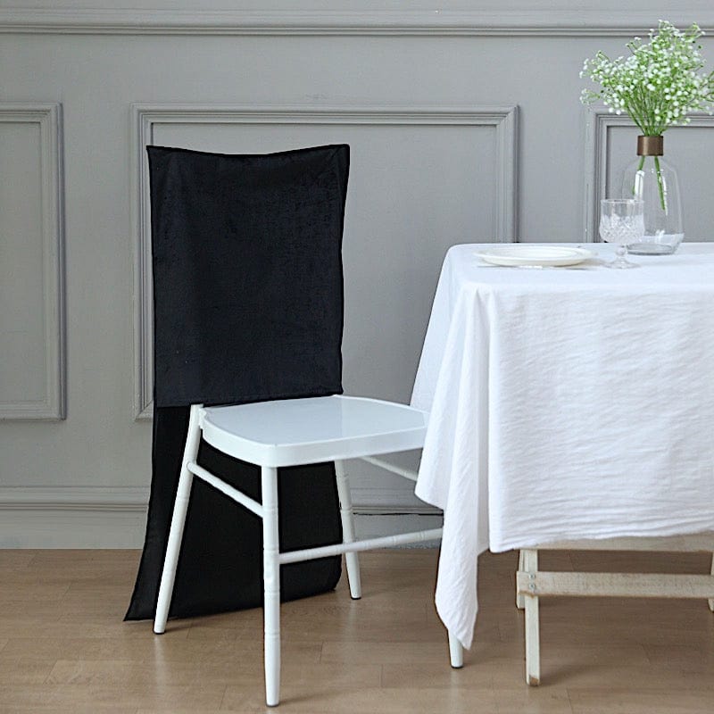 Soft Velvet Chiavari Chair Back Slipcover