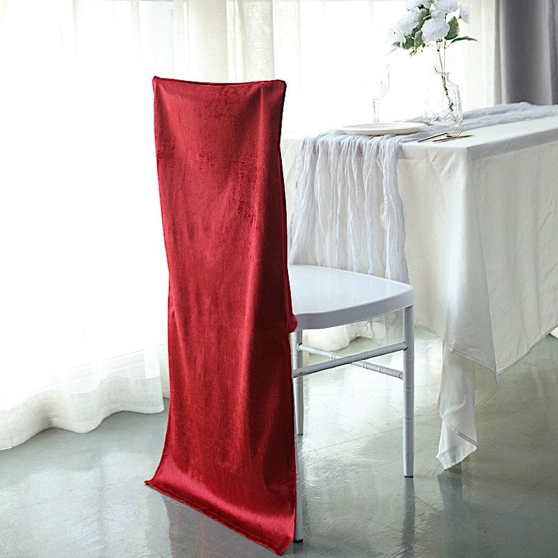 Soft Velvet Chiavari Chair Back Slipcover