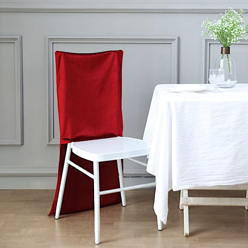 Soft Velvet Chiavari Chair Back Slipcover