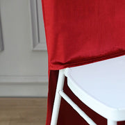 Soft Velvet Chiavari Chair Back Slipcover