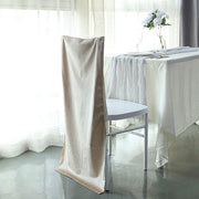Soft Velvet Chiavari Chair Back Slipcover