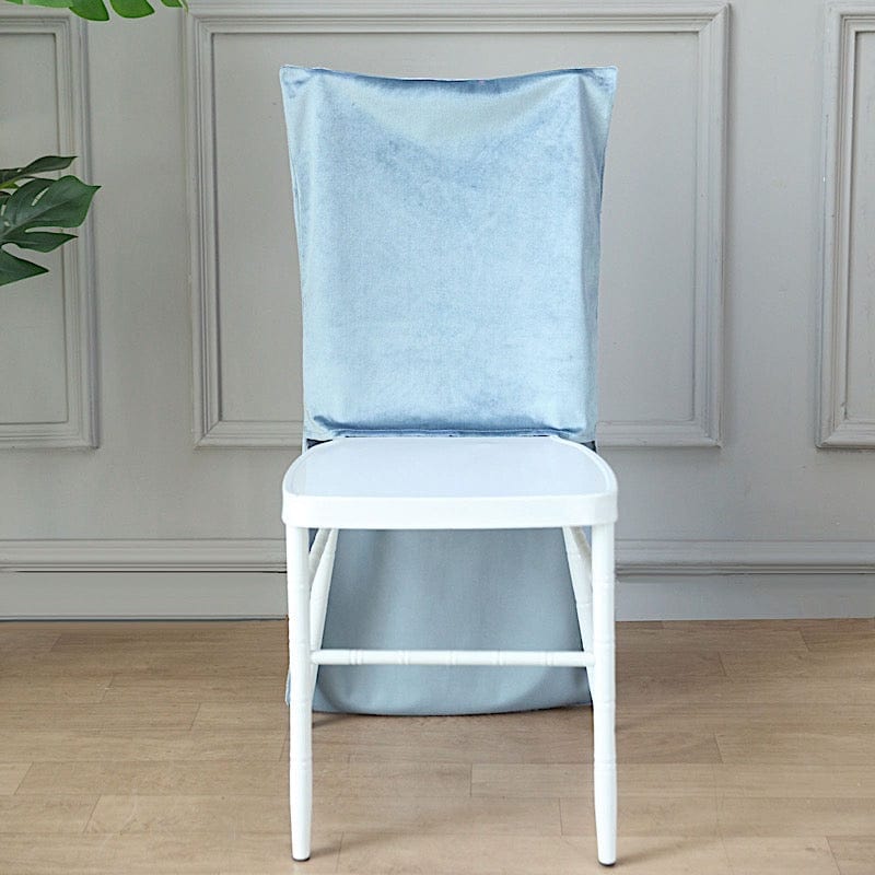 Soft Velvet Chiavari Chair Back Slipcover