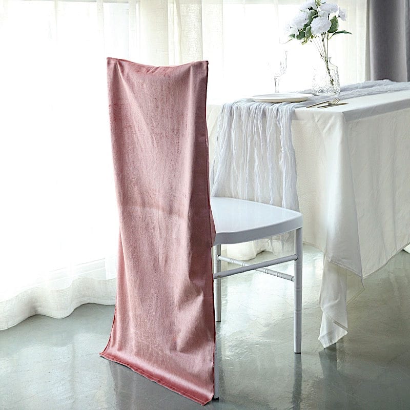 Soft Velvet Chiavari Chair Back Slipcover
