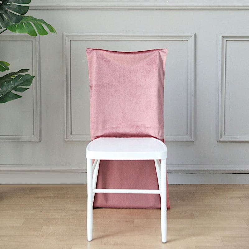 Soft Velvet Chiavari Chair Back Slipcover