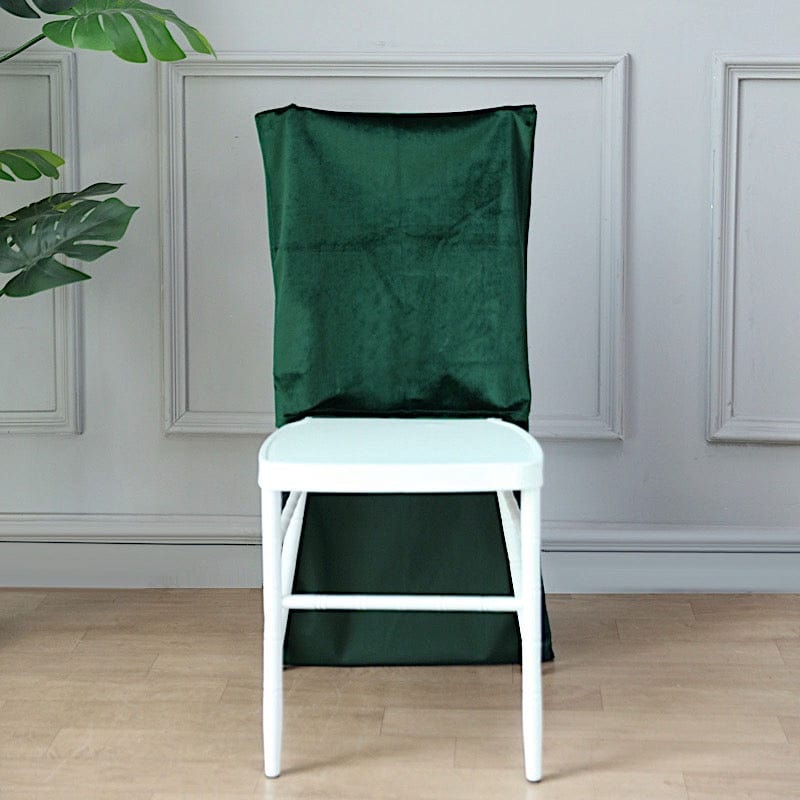Soft Velvet Chiavari Chair Back Slipcover