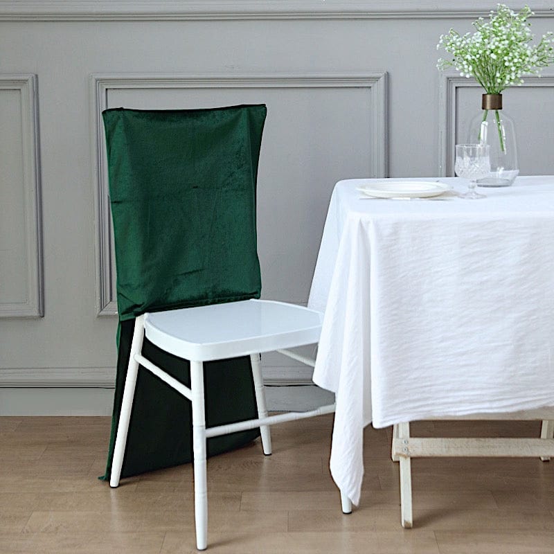 Soft Velvet Chiavari Chair Back Slipcover