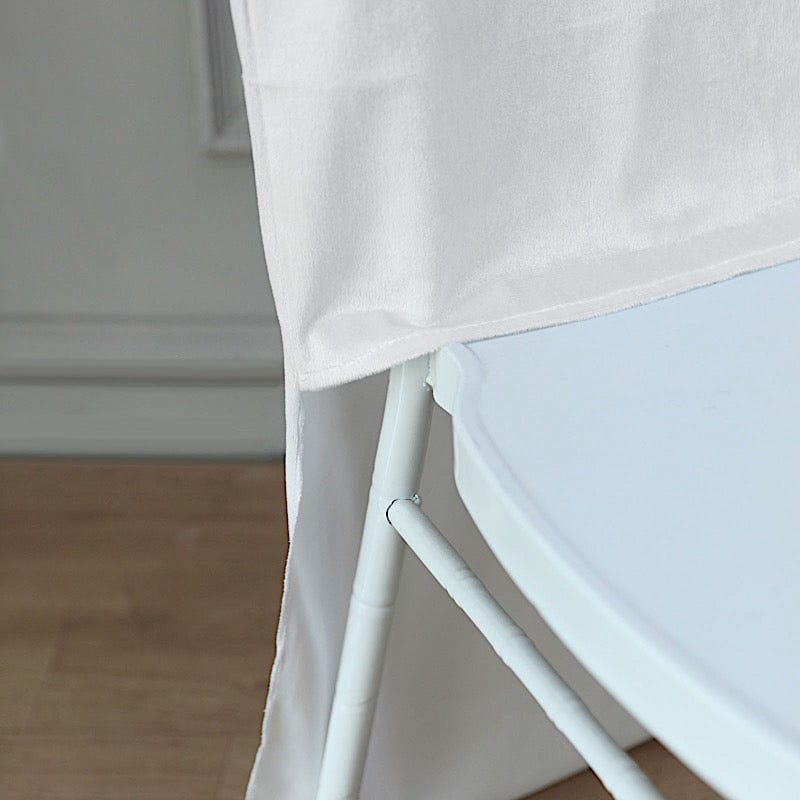 Soft Velvet Chiavari Chair Back Slipcover