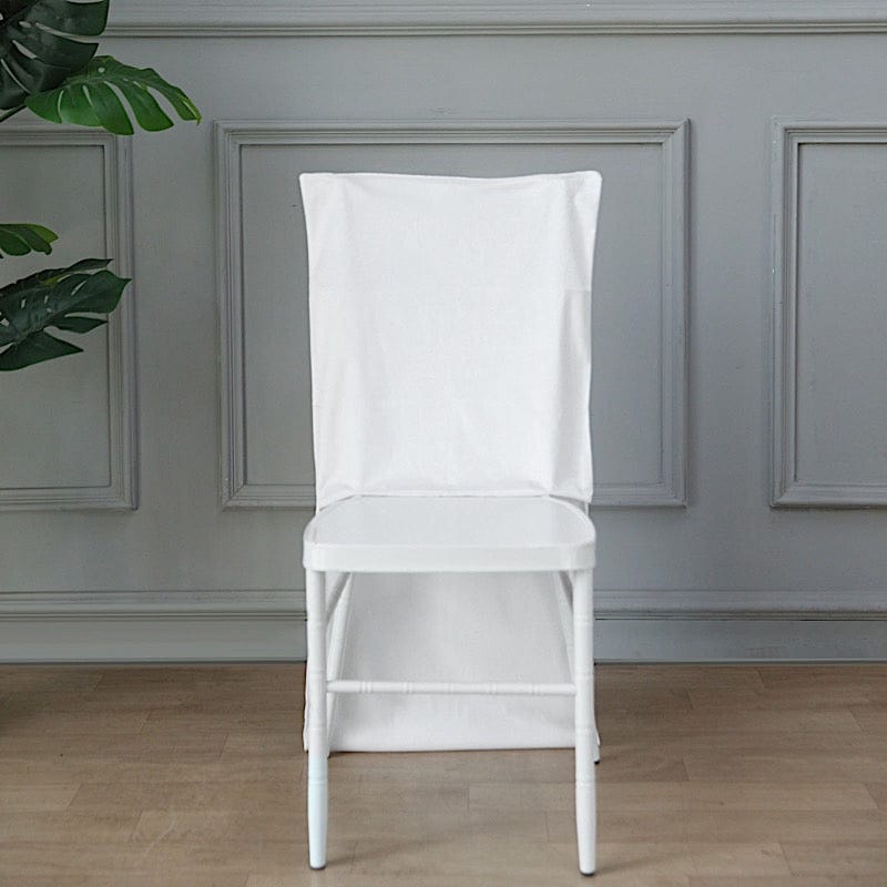 Soft Velvet Chiavari Chair Back Slipcover