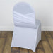 Spandex Banquet Chair Cover with Crisscross Design CHAIR_MADR_WHT