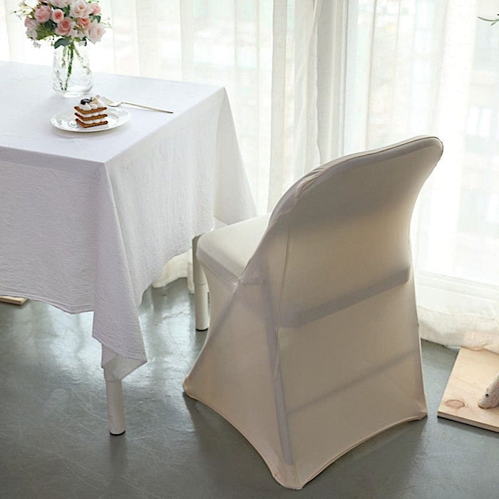 Navy Blue Stretch Spandex Folding Chair Covers Wedding Chair Covers ,  Stretch Chair Covers -  Canada