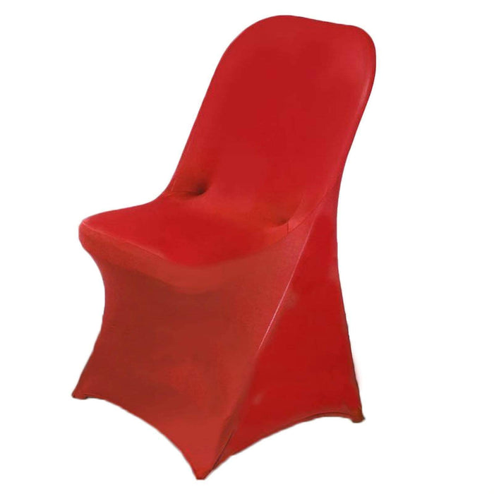Spandex Folding Chair Cover Wedding Party Decorations CHAIR_SPFD_RED