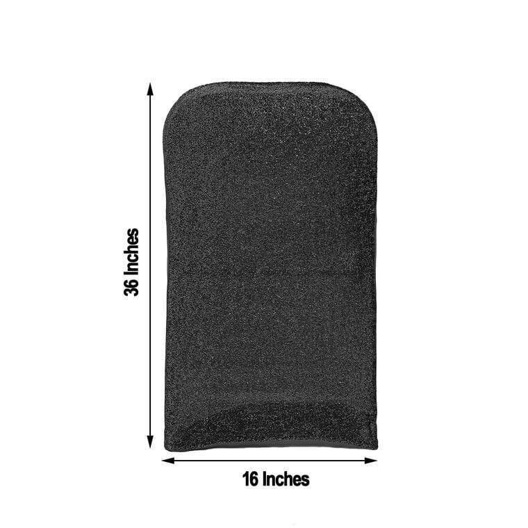 Spandex Folding Chair Cover with Glittered Metallic Back