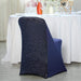 Spandex Folding Chair Cover with Glittered Metallic Back