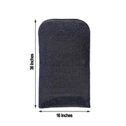 Spandex Folding Chair Cover with Glittered Metallic Back